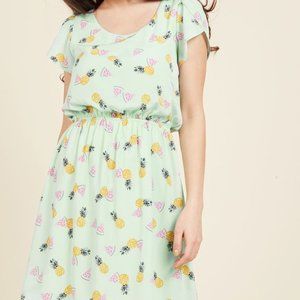 Modcloth Oh My Gosh A-Line Dress in Tropics